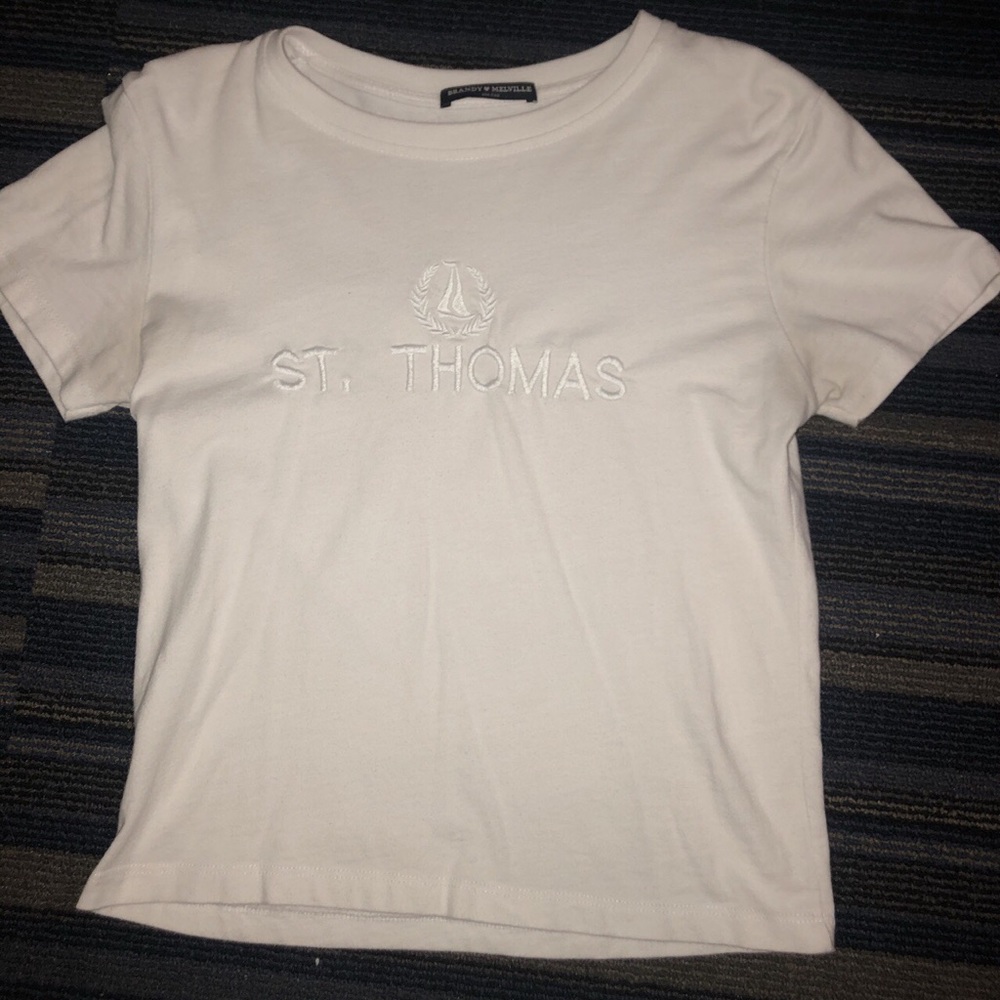 Brandy Melville Crop Tee “St Thomas”